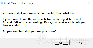 Tùy chọn khởi động lại