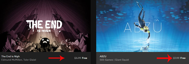 Bạn chọn "ABZU" và "The End Is Nigh"