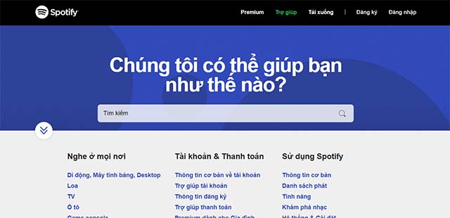 Spotify cũng đã cho ra mắt nền tảng web từ nhiều năm trước