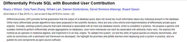 Differential Privacy