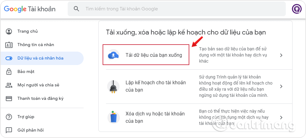 Bỏ chọn tất cả trong phần Sản phẩm