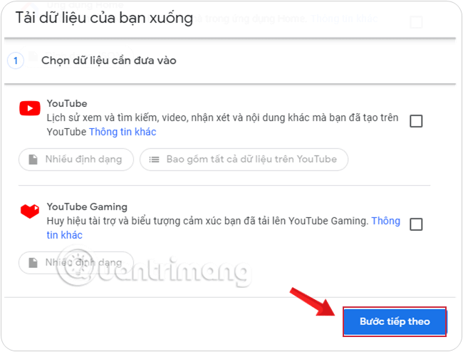 Có thể chọn tải bản sao lưu qua Drive, Dropbox, OneDrive