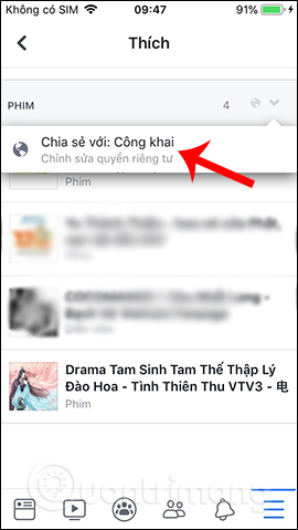 Thay đổi chế độ hiển thị