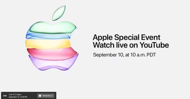 Apple phát trực tiếp sự kiện ra mắt iPhone 11 trên YouTube