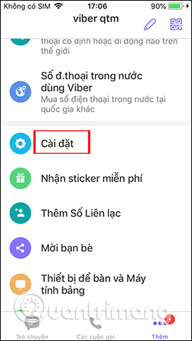 Cài đặt Viber