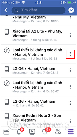 Xem chi tiết hoạt động