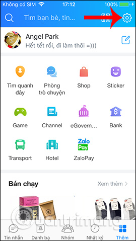 Cài đặt Zalo