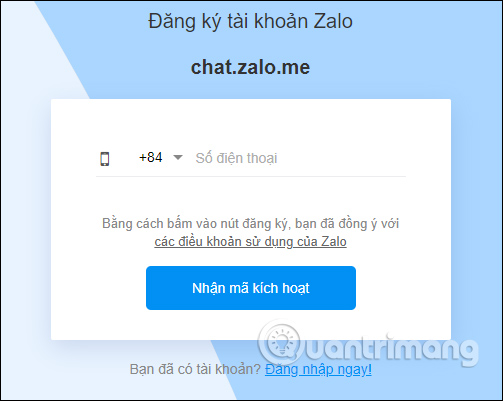 Hướng dẫn sử dụng, đăng nhập Zalo Web trên máy tính