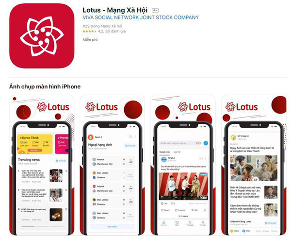 Mạng xã hội Lotus 2
