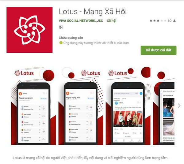 Mạng xã hội Lotus 1