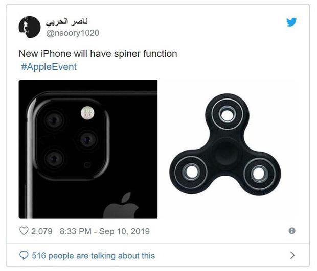 Camera trên iPhone 11 cũng khiến nhiều người nghĩ ngay tới một chiếc spinner
