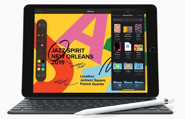 iPad 10.2 inch 2019 hỗ trợ tương thích tuyệt đối với Smart Keyboard và Apple Pencil