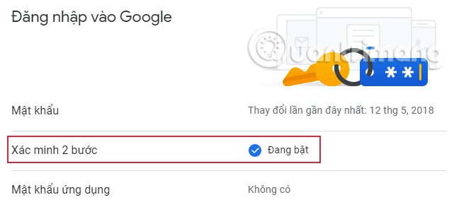 Tắt Xác minh 2 bước trên tài khoản Gmail