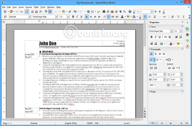 So sánh LibreOffice và OpenOffice - Ảnh minh hoạ 6