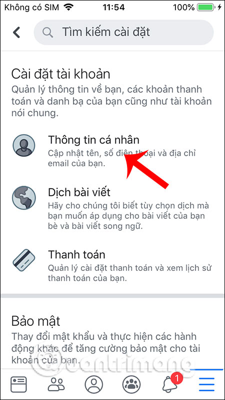 Cách đổi tên Facebook trên điện thoại - Ảnh minh hoạ 3