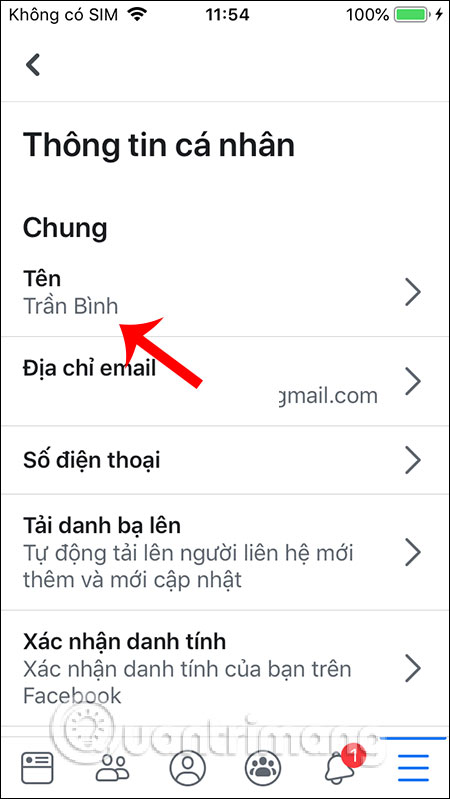 Cách đổi tên Facebook trên điện thoại - Ảnh minh hoạ 4