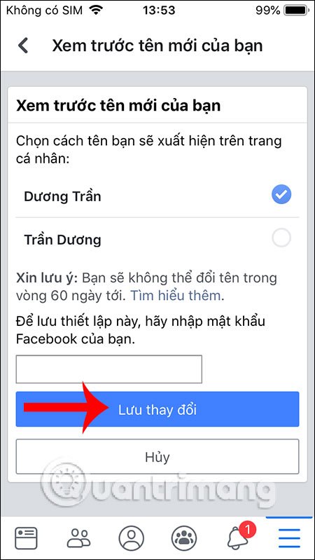 Cách đổi tên Facebook trên điện thoại - Ảnh minh hoạ 7