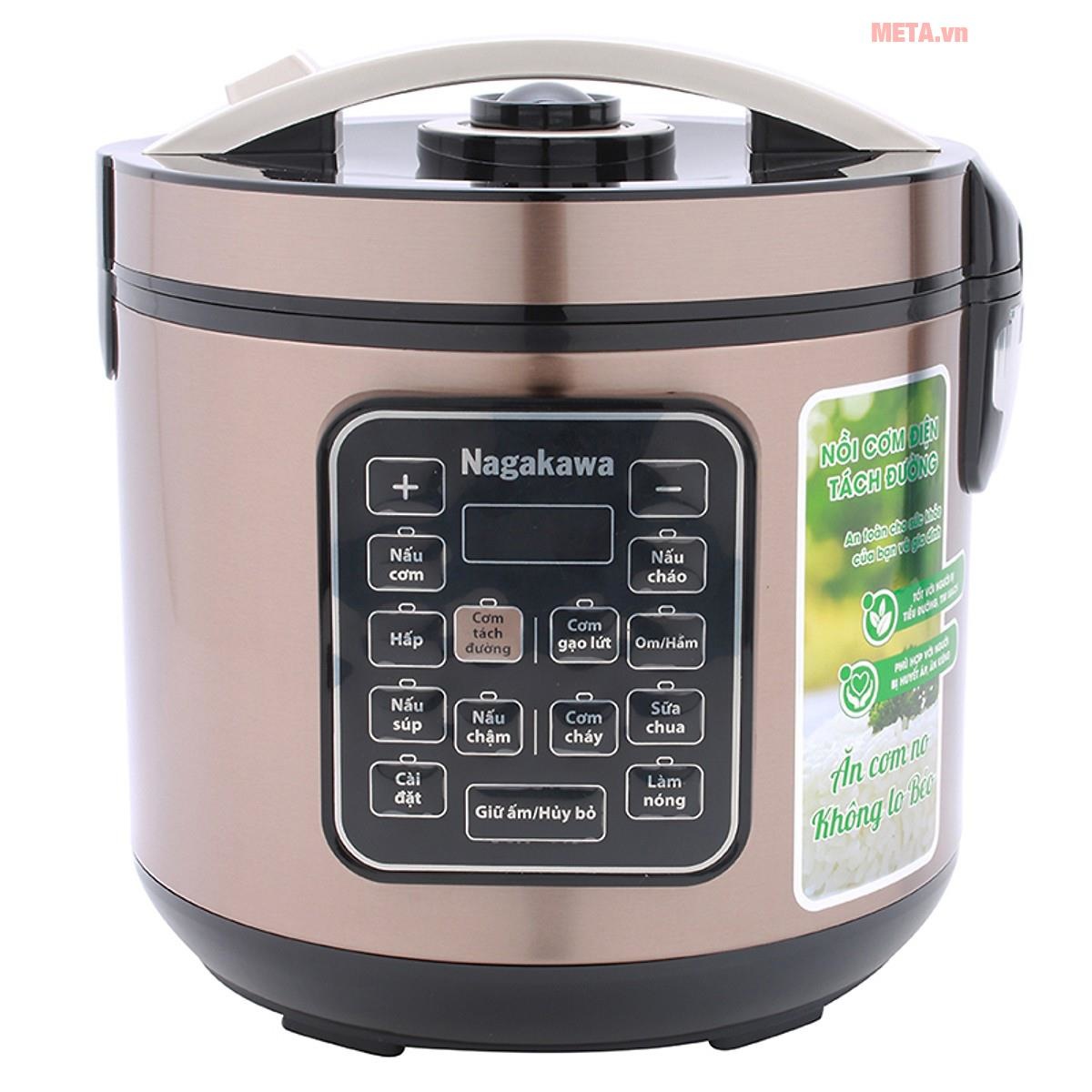 Nồi cơm điện tách đường Nagakawa NAG0120 (1.8 lít)