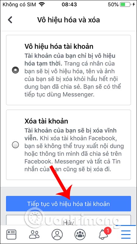 Cách vô hiệu hóa Facebook nhưng vẫn dùng Messenger - Ảnh minh hoạ 5