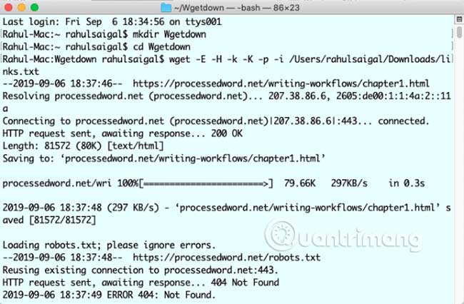 Nhấn Enter. Chờ quá trình hoàn tất