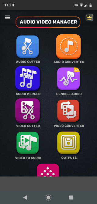 Ứng dụng Audio Video Manager