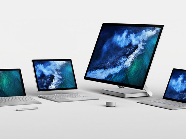 Các máy tính Surface chạy Windows được trang bị tính năng cảm ứng.