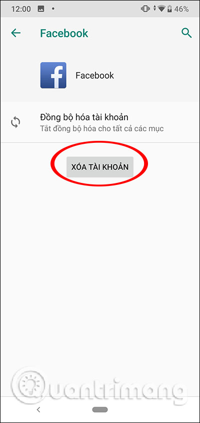 Xóa tài khoản Facebook