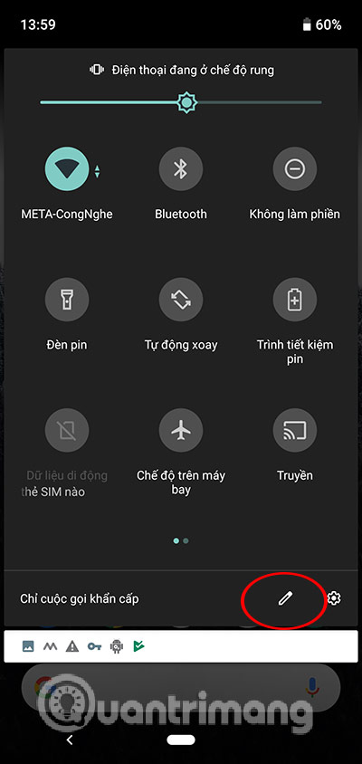 Chỉnh sửa Quick settings