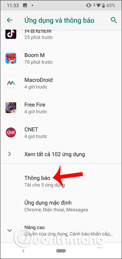 Thông báo
