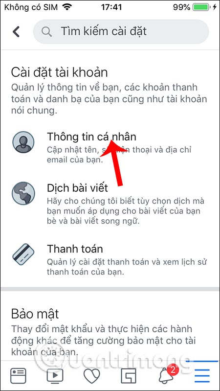 Thông tin cá nhân