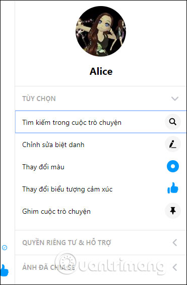 Tùy tìm cho trò chuyện