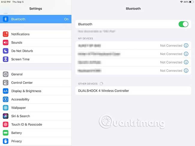 Kết nối trên thiết bị