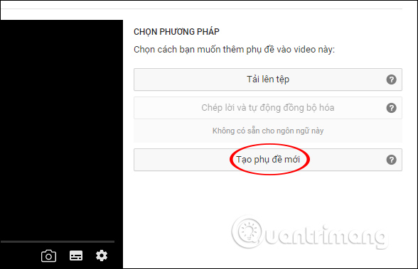 Phụ đề mới video