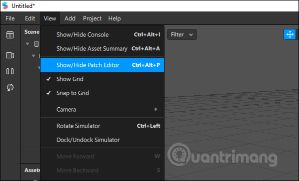 Hiện Patch Editor