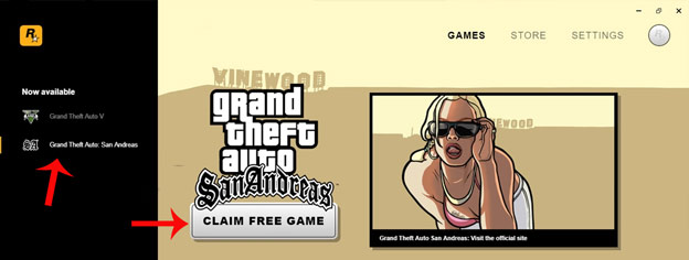 Mời nhận siêu phẩm GTA San Andreas đang miễn phí trên Rockstar