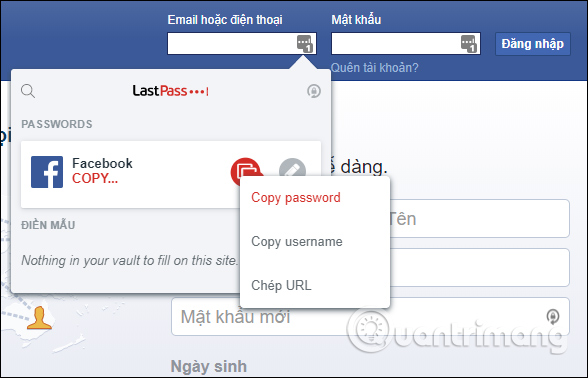 Điền thông tin tự động
