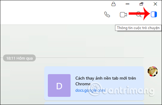 Thông tin trò chuyện