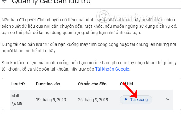 Tải file xuống