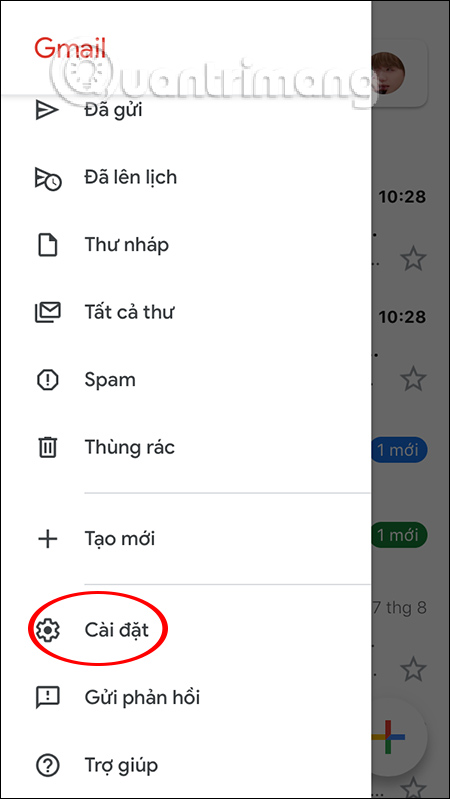 Cài đặt tài khoản