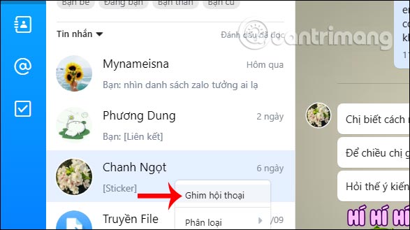 Chọn Ghim