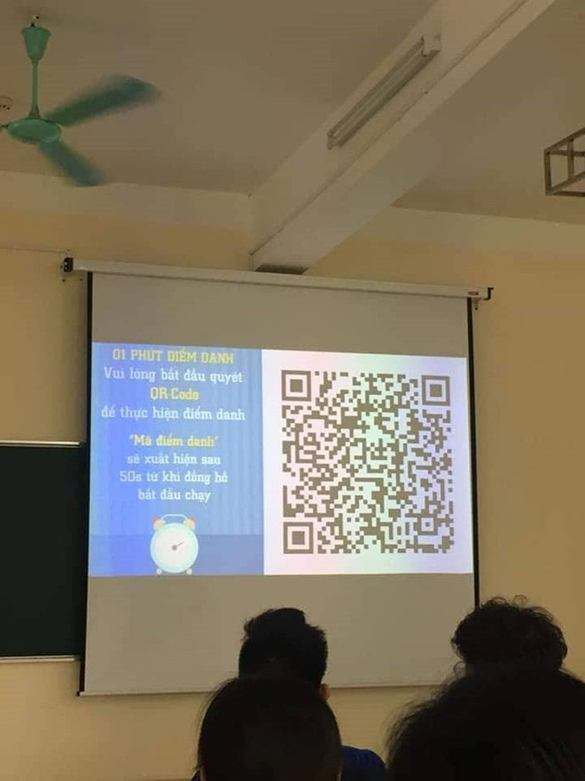 Quá trình điểm danh bằng mã QR chỉ diễn ra trong vòng 1 phút