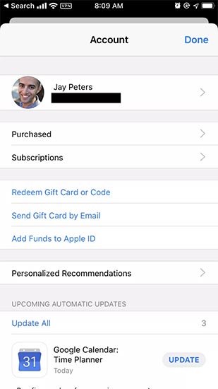 Tài khoản Apple ID