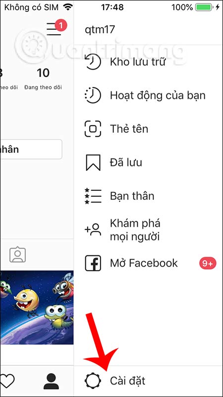 Cài đặt Instagram
