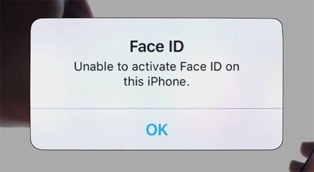 Lỗi Face ID iPhone X