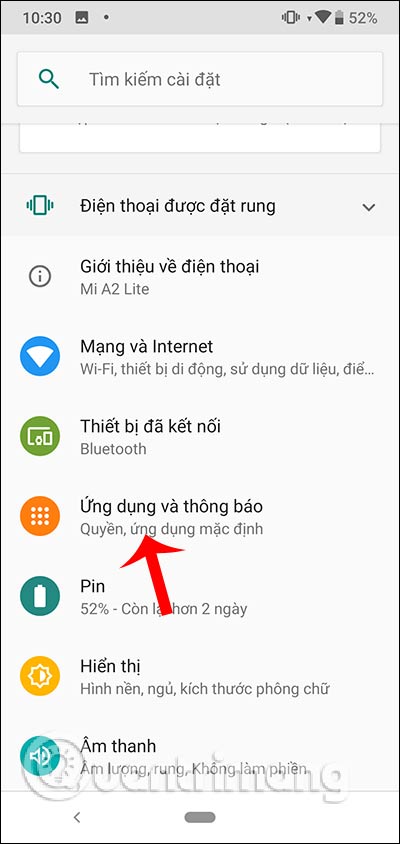 Ứng dụng và thông báo