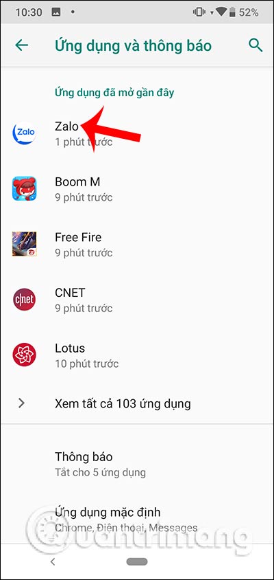 Chỉnh Zalo