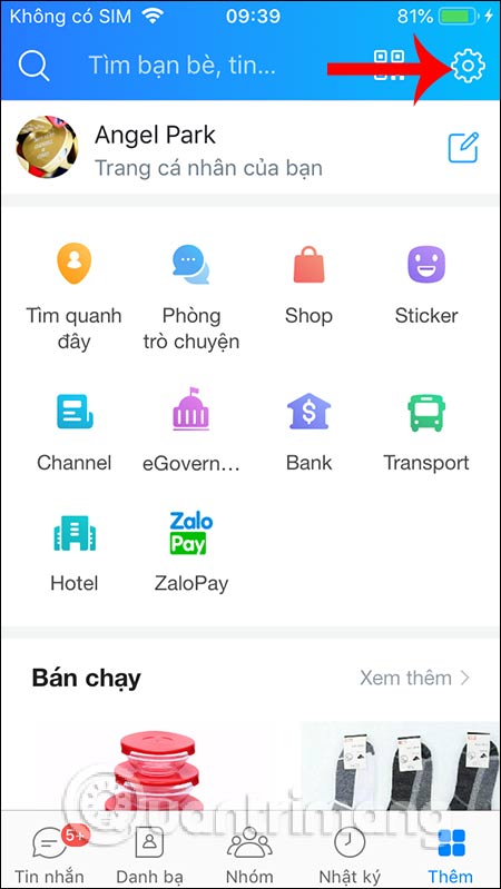 Cài đặt Zalo iPhone