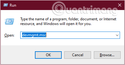 Sử dụng đoạn mã "devmgmt.msc" vô và nhấn ENTER nhằm thực đua việc gọi Windows Device Manager
