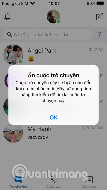 Ẩn tin nhắn