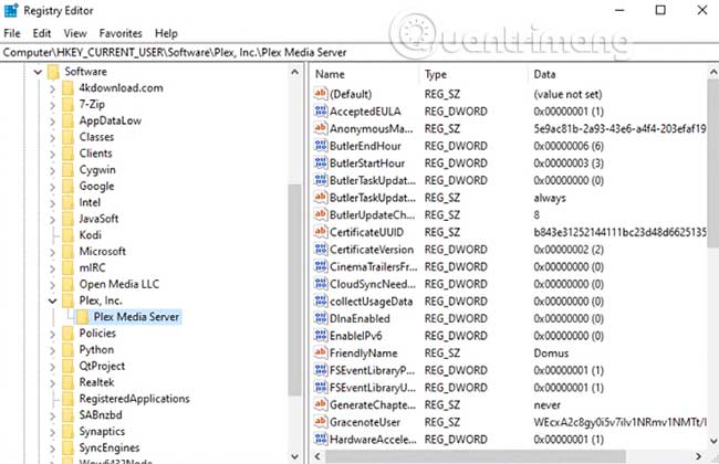 Cách tìm cài đặt Plex ẩn trên Windows